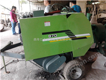 拖拉機帶行走式圓捆打捆機，玉米稈撿拾打捆機